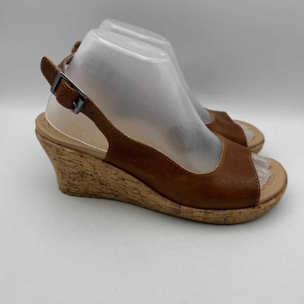 CROCS leather slingback